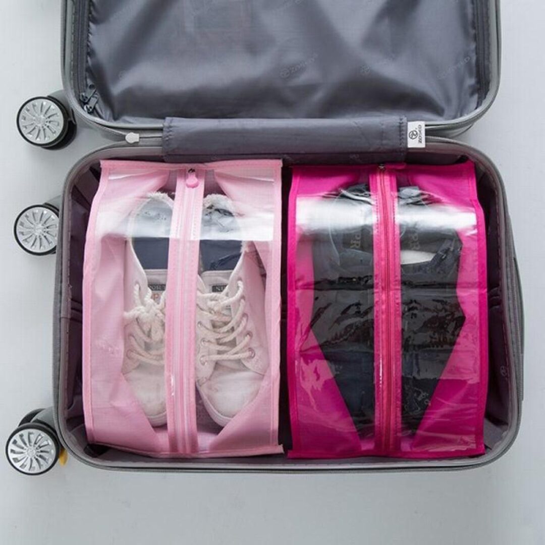 Center Zipper Shoe Bag for Pair of Shoes - Image 2