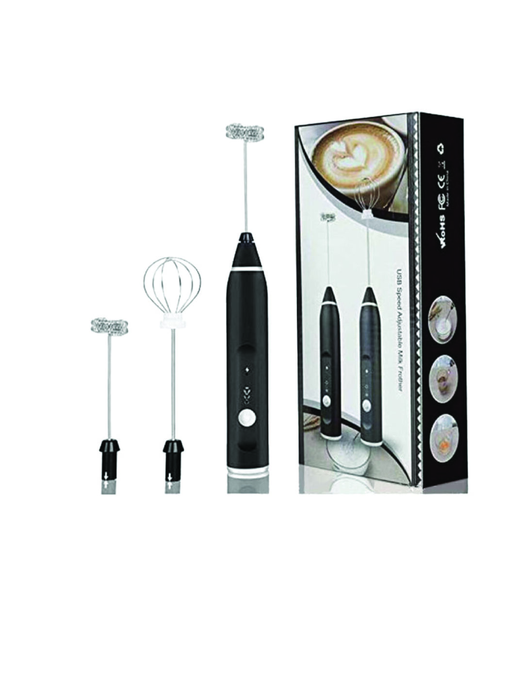 Electric Coffee Mixer – Rechargeable Milk Frother & Egg Beater