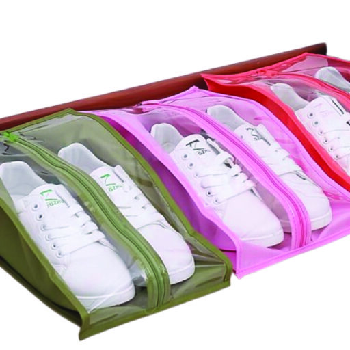 Center Zipper Shoe Bag for Pair of Shoes