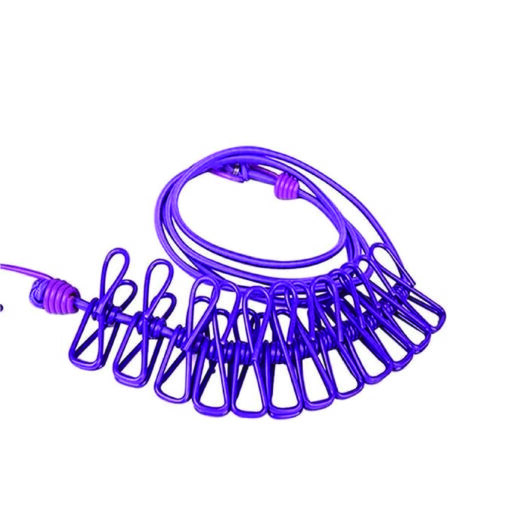 Portable Clothesline with 12 Clips
