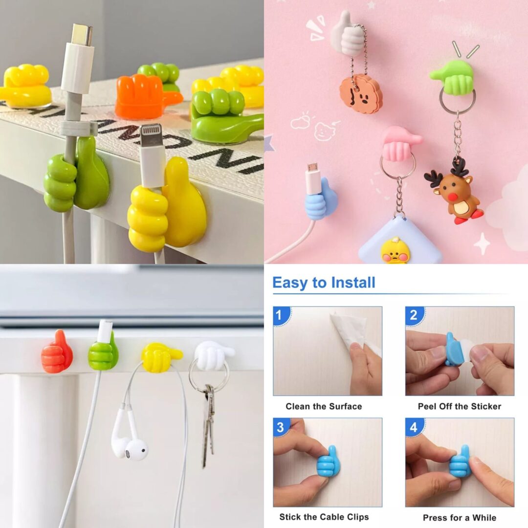 Self-Adhesive Thumb Hook (Pack of 10) - Image 2