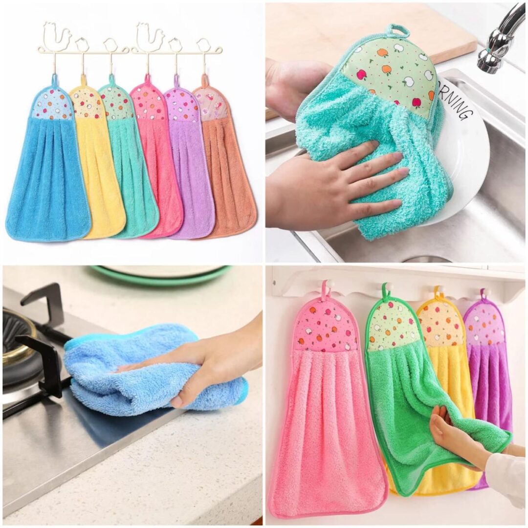Kitchen Microfiber Hanging Hand Towels - Image 6