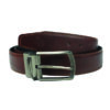 Chromium Double-Sided Reversible Men's Leather Belt – Black & Dark Brown