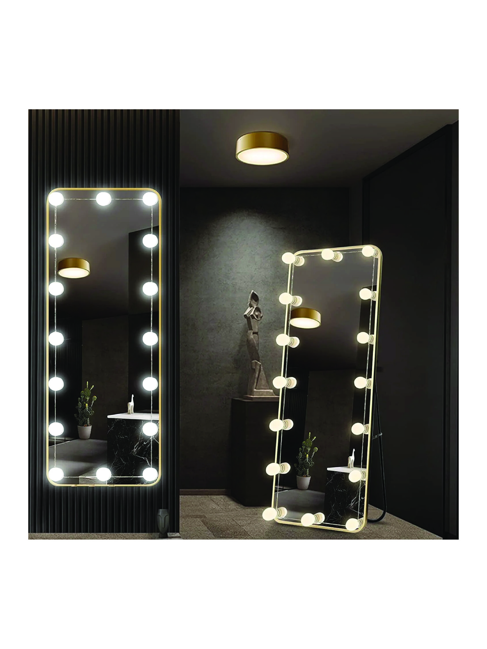 "Vanity Light LED Bulbs for Makeup Mirror Stand - 10 Bulbs with 3 Adjustable Light Modes" - Image 4
